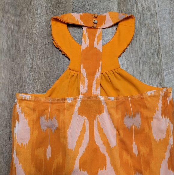 INC International Concepts Orange Racer Back Style Dress - Picture 6 of 8